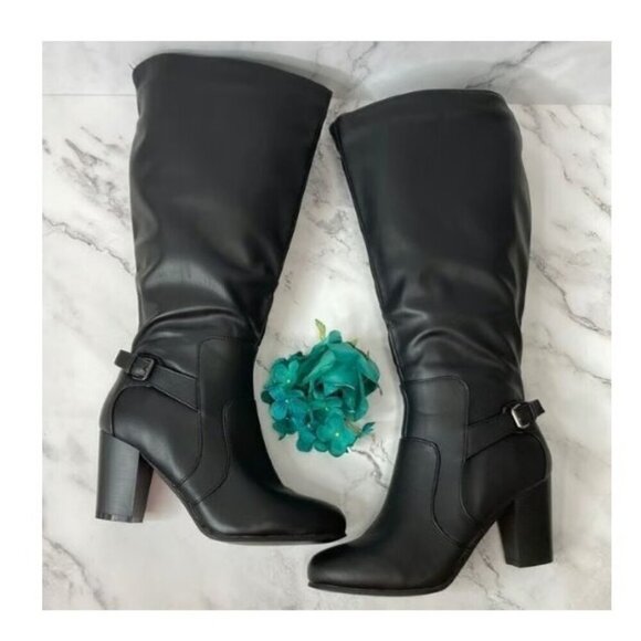 Journee Collection Shoes - Journee Collection Carver 7.5 Black Tall Riding Boots Brand New